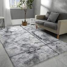 1 Set de alfombras para sala de estar, dormitorio, alfombras de área, alfombras individuales con efecto tie-dye esponjoso, alfombras modernas suaves y mullidas para decoración de habitaciones, alfombras esponjosas para dormitorio, hermosos regalos para cumpleaños, graduación y regreso a clases, decoración de baño y cocina, alfombra de cocina