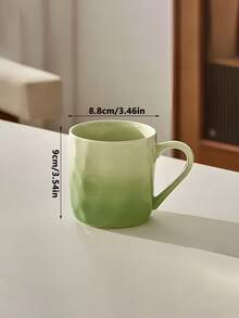 1pc High-Quality Ombre Pink Mug, Ceramic Coffee/Tea Cup For Home Use, Design-Driven Breakfast Cup, Couples Mugs Back To School - Multicolor - View 12