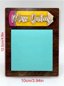 个性化教师记事本收纳盒礼品 | 定制教师姓名礼品 | 学生送老师的礼物 | 教师礼物 | 年末教师节礼物，定制教师礼物，适合返校季、教师节和学期末，实用且具有纪念意义的定制文具，教师节礼物，家居用品，装饰家居，纪念品，可重复使用，可爱，高品质，家居用品，2026 年系列 - 教師便利貼 - 查看 7