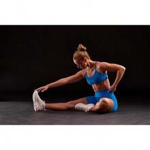 Aoxjox Women's Workout Sports Bras Fitness Backless Padded Ivy Low Impact Bra Yoga Crop Top - Directoire Blue - View 4