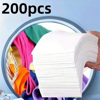 10/50/100/200pcs Colour Catcher Sheet Proof Color Absorption Paper Anti Cloth Dyed Leaves Laundry Color Run Remove Sheet In Washing Machine