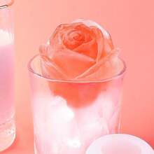 1 pièce Nouveau moule à glaçons en forme de fleur de rose à succès, moule à glaçons ménager en silicone, moule à crème glacée, cola, café, whisky créatif, convient pour les vacances, la rentrée, Thanksgiving, Halloween