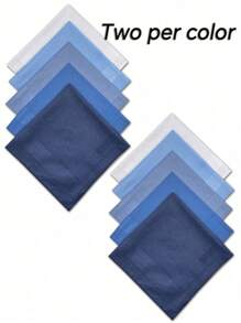 10 Packs Of Pure Color Classic Polyester Absorbent Handkerchiefs, Soft And Comfortable For All Seasons, Small Square Handkerchiefs For Elderly Women To Wipe Sweat, Gifts For Good Friends