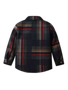 男童秋季格子长袖衬衫，新款儿童秋季休闲上衣 - 彩色 - 查看 2