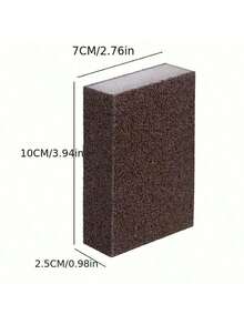 20pcs Magic Cleaning Sponges: Suitable For Cleaning Stove, Dishes, Mobile Life, Cars, With Synthetic Diamond And Silicon Carbide Brush Heads! - Dark Brown - View 2