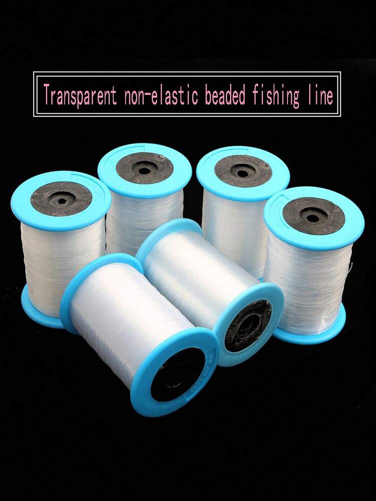 قطعة واحدة من الأسلاك المحببة المضفرة ذات قطر 0.4/0.5/0.6/0.7/0.8 مم، بطول 600/390/280/190/150 متر/لفة، مادة حبال الخرز الشفافة اللامرنة من نايلون شبيه بحرير السمك - متعدد الألوان - مشاهدة 11