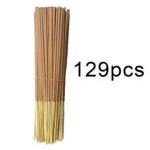 29/77/129/189pcs Sandalwood Incense Sticks, Natural Bamboo Stick Incense, Suitable For Temple, Worship, Meditation, Indoor & Outdoor Home Use - Purify The Mind, Purify The Air, Relax And Meditate