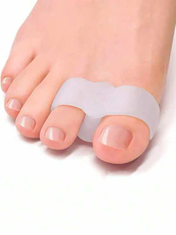 1 Par de Protetores de Dedos do Pé de Silicone Macio, Cuidados com os Pés Gel para Alívio da Fricção