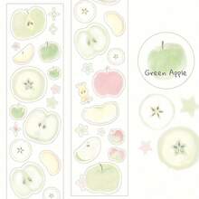 1pc, Cute PET Tape, Simple Fruit Stickers, DIY Projects And Art Supplies, With An Unfolded Length Of 200cm/78.74inch, Suitable For Scrapbooks, Diaries, Planners - Handmade Crafts Supplies, Friendship Exchanges, And Holiday Birthday Gifts, For School Supplies, Back To School - Multicolor - View 5