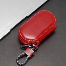 Funda lisa y sencilla para llave de coche unisex, bolsa para llaves de negocios, protector de llave con control remoto, estuche para llave con logotipo de coche - Multicolor - Ver 6