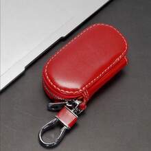 Funda lisa y sencilla para llave de coche unisex, bolsa para llaves de negocios, protector de llave con control remoto, estuche para llave con logotipo de coche - Multicolor - Ver 16