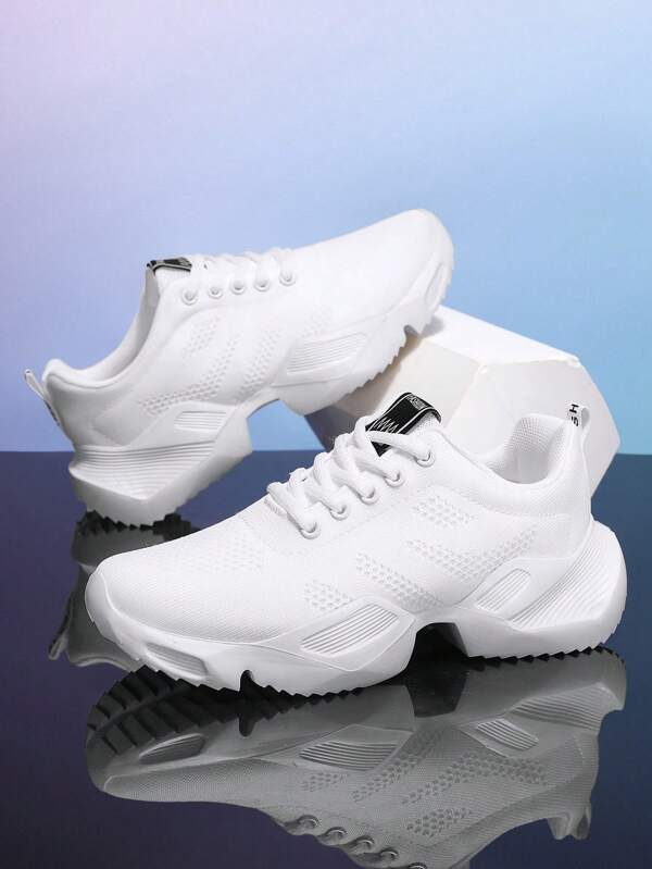 Unisex Non-Slip Breathable Lightweight Casual Sports Sneakers, Outdoor Gym Chunky Sneakers