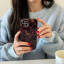 Aesthetic Tortoise Shell Phone Case For IPhone 14 6.1in,Retro Cool Girl Leopard Print Brown Amber  Full Camera Protective Cover For IPhone 14 6.1"2025.1navidad20251027 - iPhone 12 Pro - 查看 8