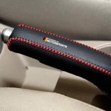 1pc Car Handbrake Grips Case PU Leather Car Handbrake Cover Protector Grip Covers For BMW 1 3 5 X Series For Audi Mercedes Benz