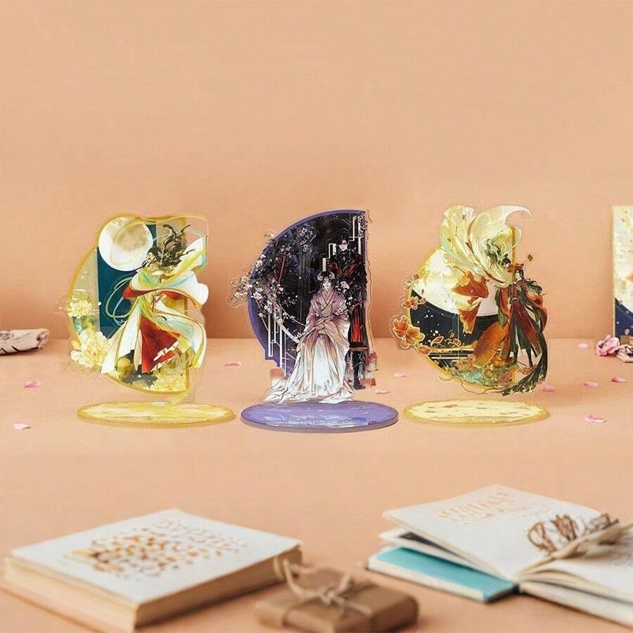 Soporte de escritorio acrílico de la serie animada "Heaven Officials' Blessing", con un hermoso diseño gráfico de alta definición - Multicolor - Ver 1
