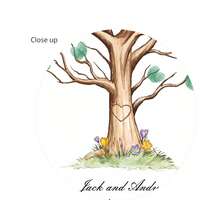 1pc Creative Fingerprint DIY Finger Painting Wedding Party Company Annual Meeting Personalized Fingerprint Sign-In Picture Sign-In Tree, Increase Fun, Decorative Painting, Living Room, Bedroom, Decorative Poster, Memorable, Canvas, No Frame Fingerprint Tree, Instant Download, Printable, Wedding, Guestbook, Anniversary, Friendship, Tree Picture, Cards, Gifttags, Home Decor - Multicolor - View 7