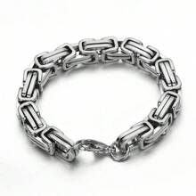 Pulseira Única Personalizada, Corrente Imperial Vintage Versátil, Hip-Hop Dominante, Corrente Trançada de Alta Qualidade