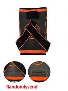 Compression Nylon Bandage Knee Pads, Shock-Absorbing Wrap Knee Brace For Outdoor Sports, Hiking, Cycling, Football, Basketball, Running, Breathable And Anti-Slip Knee Guards Leg Protector, Unisex - Multicolor - View 12
