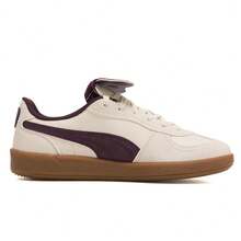 Puma 男女通用 Palermo 高级轻便舒适休闲运动鞋 401744-04 - 雪白色-午夜紫紅 - 查看 2