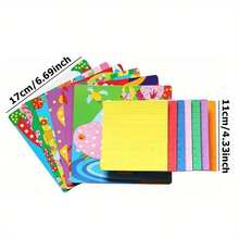 6pcs Random Styles Mosaic Cartoon Stickers, Self-Adhesive Handmade Graffiti Stickers, Daily Handmade Creative Stickers - Multicolor - View 7