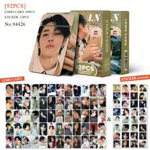 مجموعة ملصقات وبطاقات صور الطبعة الخاصة ل-S - بانغتشان، ليكونو، تشانغبين، آي.إن، بمناسبة عيد الميلاد ال- 5 والأعياد - بضاعة مشجعي ال- KPOP، مجموعة 92 قطعة (60 بطاقة LOMO + 32 ملصق)، 60 قطعة، 124 قطعة