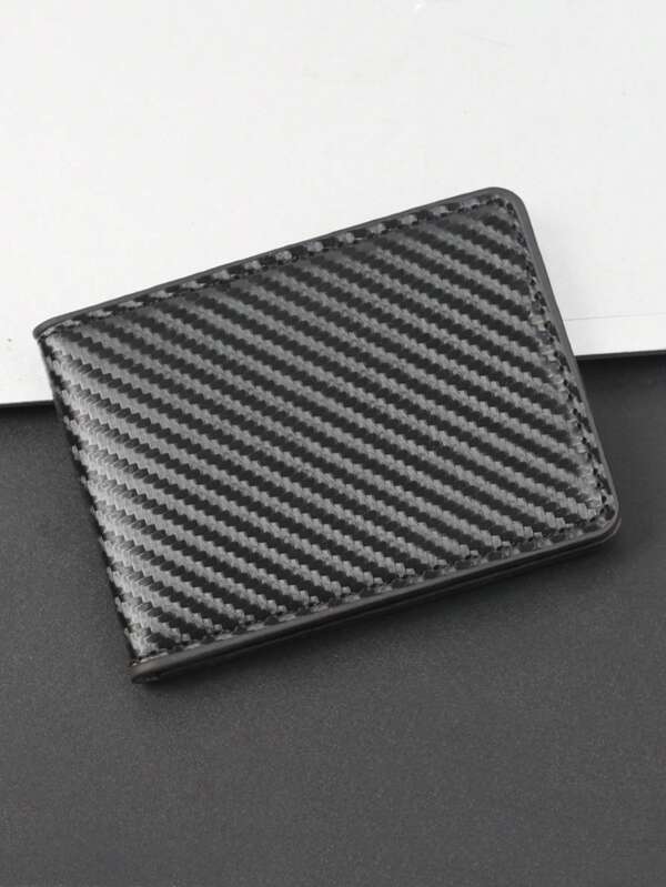 1 Piece - Men's Driver's License Leather Case ID Card Bag Men's Card Case Protective Case Men's Card Case Carbon Fiber Vehicle Registration Certificate 2 Slots For Men Wallet Mini Wallet Purse Wallet Men Wallet Leather Small Wallet