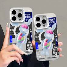 Bunnies 1pc Genius Rabbit Printed PMMA Shockproof Mobile Phone Case Cover, Personalized Phone Case, Available In Multiple Colors - Genius Bunny Print - View 5