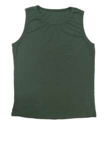 Blusa TOP Dama Cuello Redondo Fresco Uso Diario Toda temporada - Verde militar - Ver 4