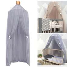 Baby Crib Mosquito Net Canopy, Children Crib Bedding Dome Tent, Princess Bed Decor For Girls, Anti-Insect (Excluding Stars)