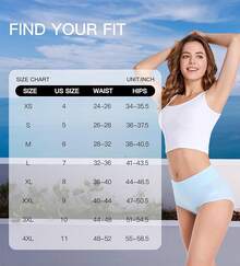 Women's Cotton High Waist Tummy Control Panties Jacquard Ladies Panty Multipack - Comfort - 三角褲 02 - 5 條裝 - 多種顏色 - 查看 5