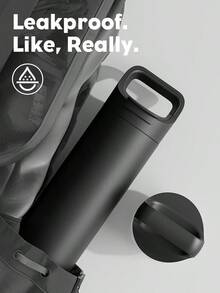 24 oz Isolierte Wasserflasche zum Radfahren: 3 Deckel, auslaufsicher, hält 24 Stunden kalt, Auto-Getränkehalter-freundlich, Edelstahl-Wasserflasche mit Strohhalm und Ausgusskappen für Sport, Fitnessstudio, Schule, Reisen - Schwarz - Übersicht 8