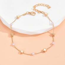 Bohemian Star Anklets, Pearl Anklets, Exquisite Anklets And Bracelets, Summer Beach Anklets, Jewelry Suitable For Ladies And Teenagers