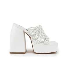 So Me Carlah Chunky Platform Sandals - 白色 - 查看 2