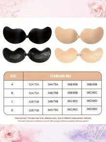 2 set/Reggiseno invisibile a spinta Mango, Reggiseno, Reggiseno adesivo a raccolta - Adatto per abiti da sposa, abiti da sera, top senza spalline, senza spalline, reggiseno adesivo - Tuta intera - Adatto per top senza spalline, abiti da sera, abiti attillati.