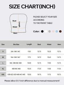 WINGSLOVE Women's Strapless Tube Top With Built-In Bra - Basic Backless Sleeveless Cropped Bandeau Top - Black - View 6