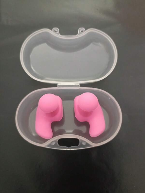 1 Paire De Bouchons D'oreille En Silicone Spiral Doux Avec Boîte, Pour Adulte Homme Et Femme Natation, Plongée, Bain, Surf, Bouchons D'oreille Pour Réduction De Bruit
