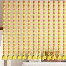 New Marigold Flower Garland For Mantle Hanging Artificial Bells Diwali Garland Wreath For Door Home Party Decoration, Christmas, Christmas Decorations, Christmas Decoration, Bathroom Decor, Bathroom Decor And Accessories, Bathroom Decor And Accessories, Halloween Decor, Halloween, Home Decor, Wall Decor, Halloween Decor, Christmas Decor Home, Christmas Decorations, Christmas Decoration - 多彩的 - 查看 1