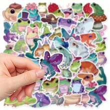 50 张傻青蛙贴纸非常适合剪贴簿、日记、笔记本电脑、滑板等，为您的设备增添趣味！、贴纸、青蛙、搞笑贴纸