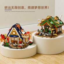 700+PCS Forest Series Miniature Architectural Model Building Toys Mini Bricks DIY Wooden House Tree House Blocks Toys Assembly Blocks Sets,Desktop Ornament,Birthday Gifts/Christmas Gifts/Corporate Gift