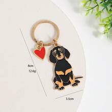 1pc Alloy Golden Retriever Dog Keychain, Pet Dog Keyring, Animal Pendant, Men's Car Key Chain, Cute Bag Charm, Gift For Friends