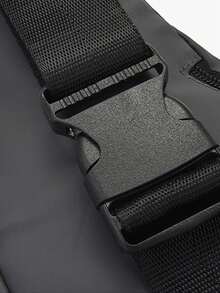 1个男女通用腰包/斜挎包，黑绿配色，休闲风，防水，多口袋，大容量，适合户外活动 - A - 查看 9