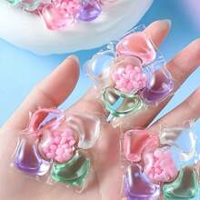 Detersivo in gel per bucato, detersivo liquido per bucato, perle per bucato, in confezioni da 5, 30 o 50 pezzi, con profumazione e funzioni di pulizia profonda e decontaminazione. Le perle per bucato hanno una fragranza morbida e duratura, composti attivi concentrati, bassa schiuma e facile da candeggiare, con pellicola esterna idrosolubile