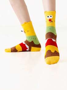 1 Pair Of Women's Socks, Ugly, Funny, Funny, Fashionable Socks, Odor-Proof Sweat-Absorbent And Breathable Socks, Socks Suitable For Daily Wear In All Seasons
