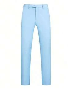 Bộ vest công sở nam cao cấp SuitGent 3 món, phối màu độc đáo, trang phục cưới cho chú rể, áo khoác và quần tây dáng ôm, bộ tuxedo mùa xuân. - Màu xanh nhạt - Xem 5