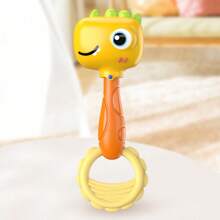 1 Stück Babyrassel Maracas Spielzeug - geeignet für Lernspielzeug in der frühen Kindheit, kann Griffstärke und Motorik fördern, auditive und visuelle Entwicklung anregen, Eltern-Kind-Interaktion, frühe Bildung, Greifen und Kopfheben Übung, ideales Sensorikspielzeug, Geburtstags- und Feiertagsgeschenk