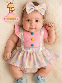 Baby Girls Jumpsuits - 淺粉色 - 查看 5