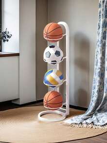 多功能金属室内篮球架，可容纳篮球、足球和排球