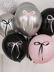 20个粉色丝带蝴蝶结蛋糕装饰，简约蝴蝶结装饰，家居装饰配件，适用于家居装饰、婚礼、派对、烛光晚餐、节日礼物、烘焙甜点、毕业蛋糕、圣诞装饰