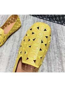 Women Loafers Shoes - Gold - View 2