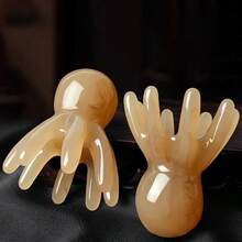 2 piezas/1 pieza Peine de masaje en forma de pulpo, peine de masaje de meridianos, masajeador portátil de mano con bolsa de almacenamiento, peine de masaje portátil, adecuado para relajación de cabeza y Body, crecimiento del cabello, masaje de meridianos, alivio del estrés y estado de ánimo, viajes, al aire libre, hogar, oficina, deportes, dormitorio, artículos imprescindibles, regalos para vacaciones - Multicolor - Ver 4